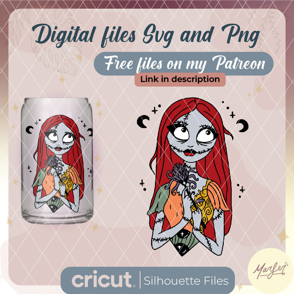 Sally Custom Svg, Nightmare Before Christmas Sally Svg, Halloween Svg