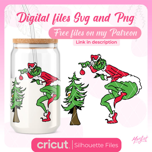 Grinch santa SVG, Christmas SVG, png and jpg Cut Files | Cricut | Silhouette