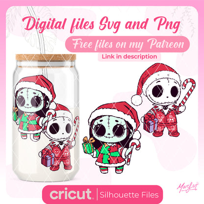 Baby Jack and sally png, Jack and sally the nightmare before christmas png, christmas png
