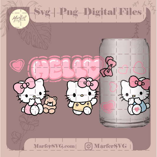 Hello kitty wrap svg, png, hello kitty png, wrab for cricut and silhouette