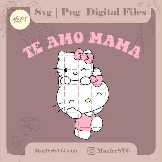 Hello kitty mom svg, jpg and png, Boop svg, dia de las madres