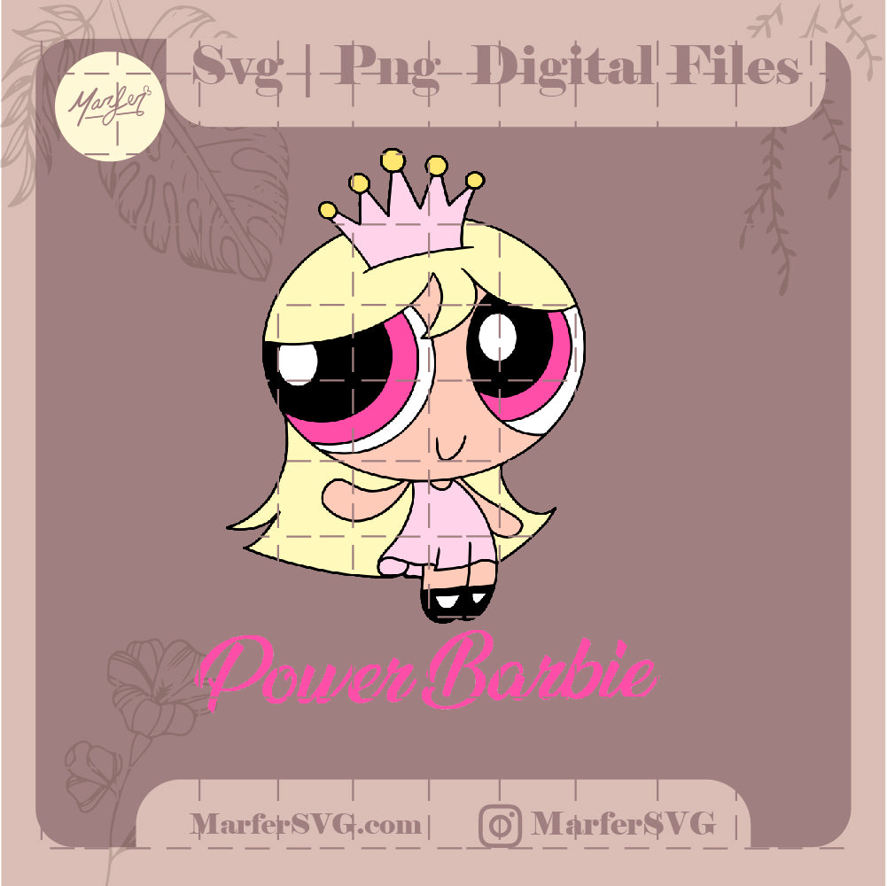 PPG Barbie svg, jpg, png, Barbie chicas súper poderosas svg