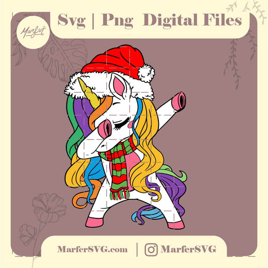 Unicorns Cute Christmas SVG, png, jpg, unicornio svg