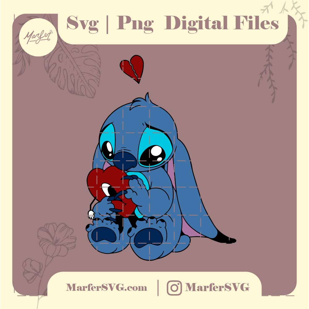 Stitch bad bunny svg, jpg and png, Un verano sin ti svg, stitch sad svg