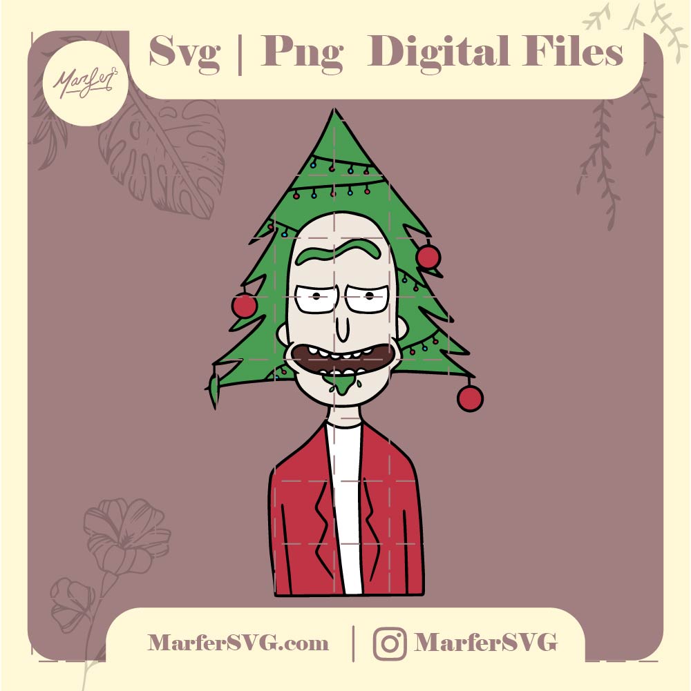 Rick Christmas svg, png, jpg