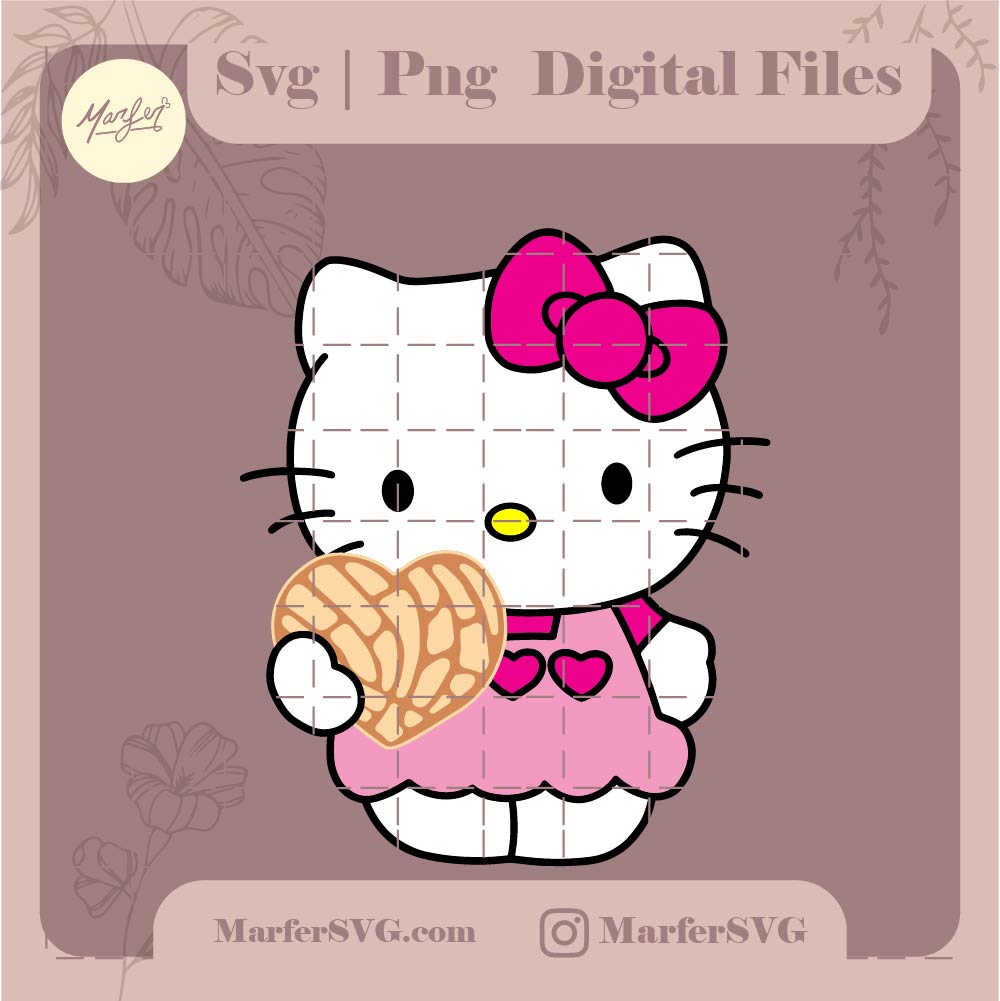 Hello kitty Concha svg, jpg, png, shell hello kitty svg